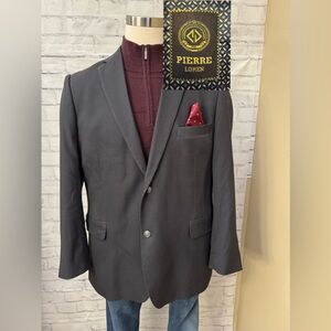 Pierre Loren 44R Superior 150’s Hightech Fabric Gray Jacket Blazer‎ Suit Career